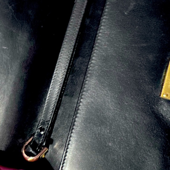 Dunhill Leather Combination Lock Crossbody Messenger bag w wristlet and handle - Picture 14 of 14